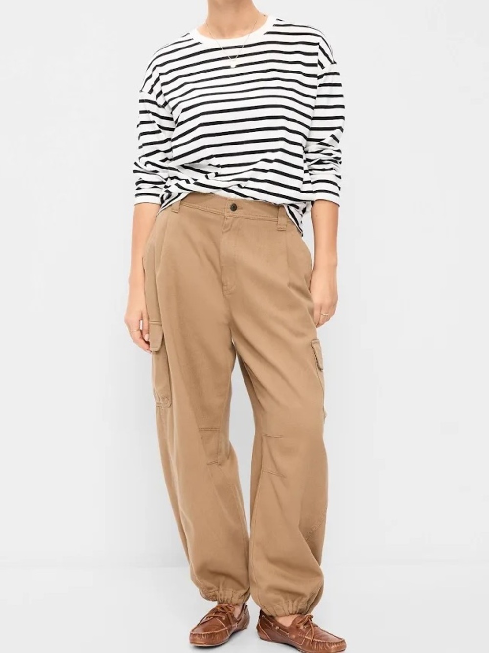 Old Navy Twill Barrel Cargo Pants (teakwood)